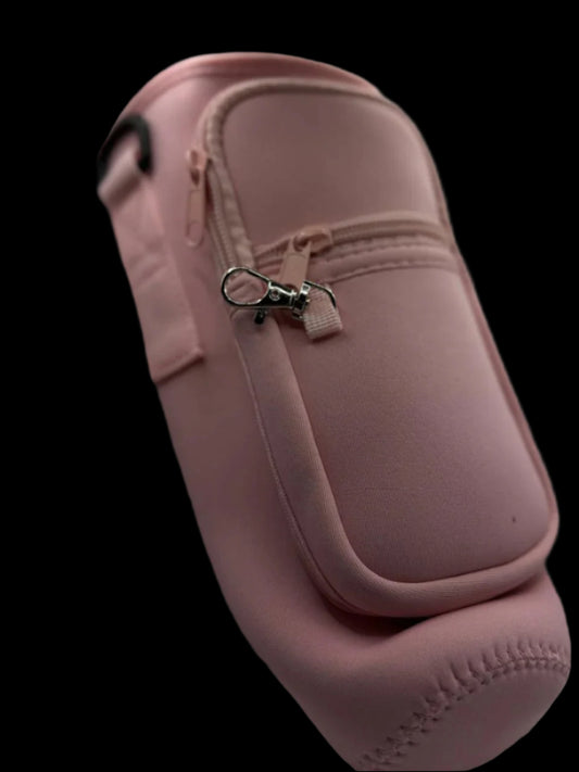 Pink Pouch / Carry Bag for 40 Oz Tumbler with Adjustable Strap