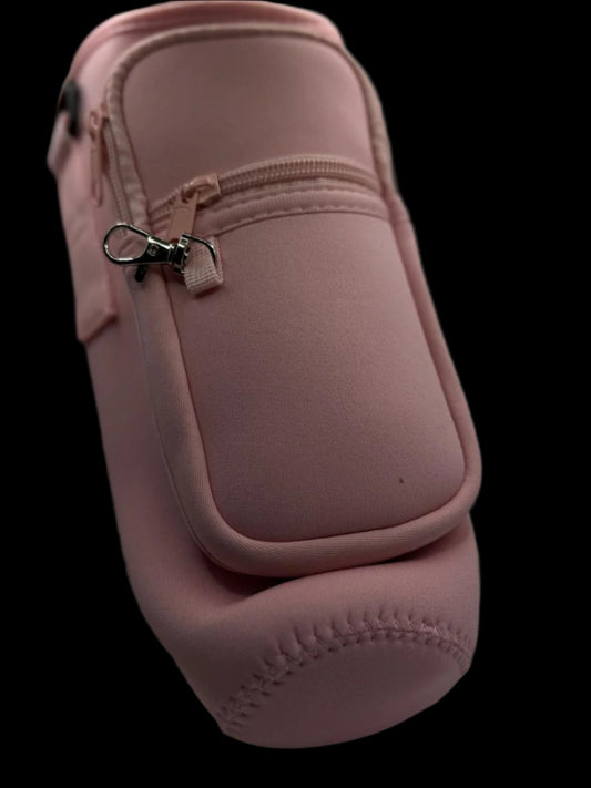Pouch / Carry Bag for 40 Oz Tumbler with Adjustable Strap Beige