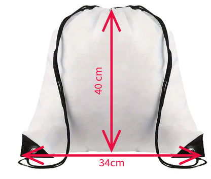 Draw String Bags. White