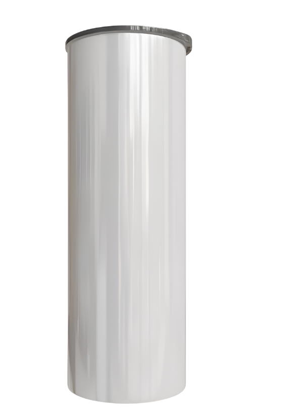 Stainless Steel Skinny Tumbler - White Customizable