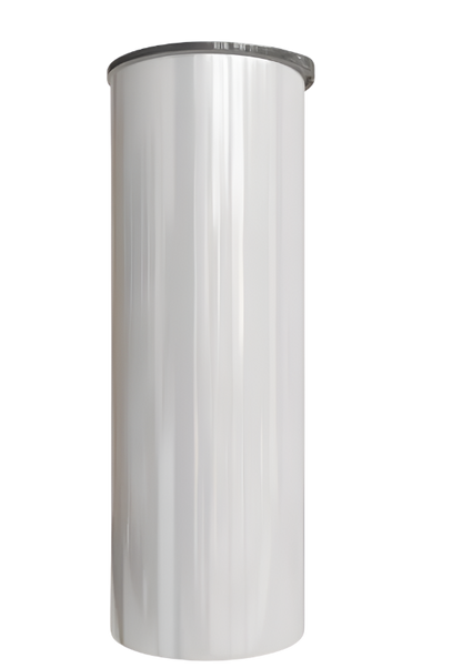 Stainless Steel Skinny Tumbler - White Customizable