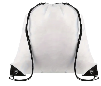 Draw String Bags. White