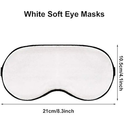 Eye Coverings Silk  - WHITE (Customizable)