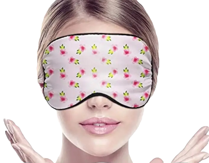 Eye Coverings Silk  - WHITE (Customizable)