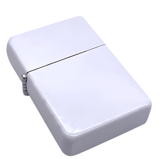 Lighter Zippo Style Personalised WHITE