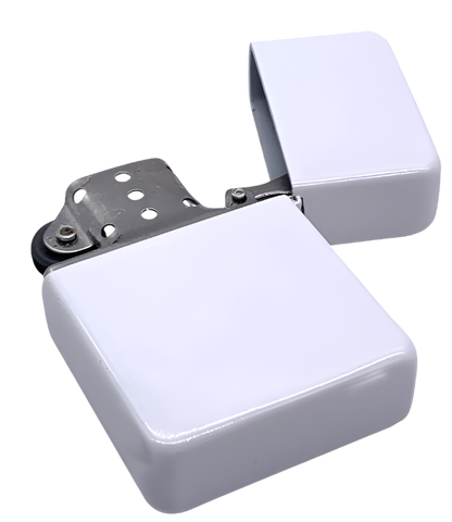 Lighter Zippo Style Personalised WHITE
