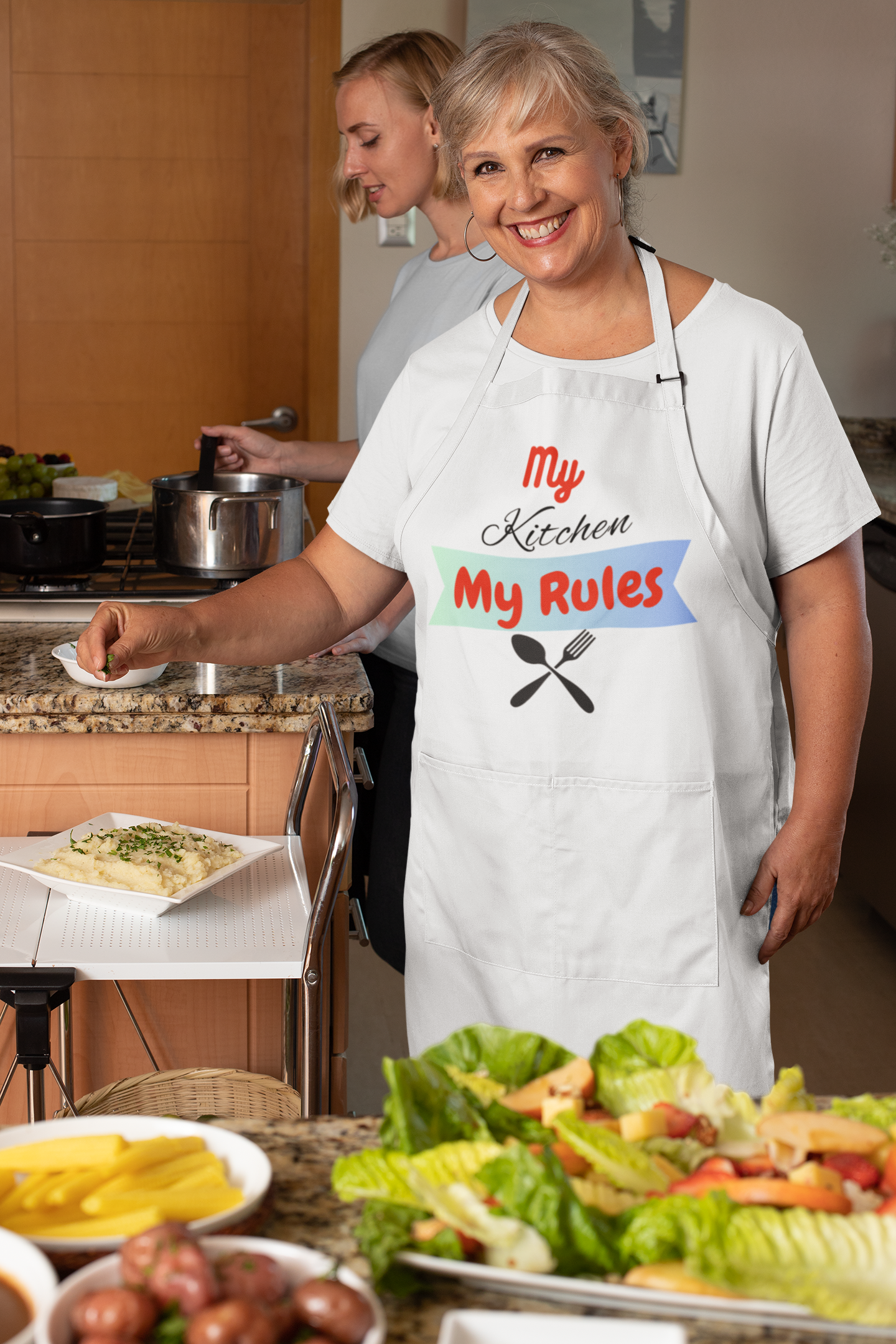 Aprons - White With Pockets