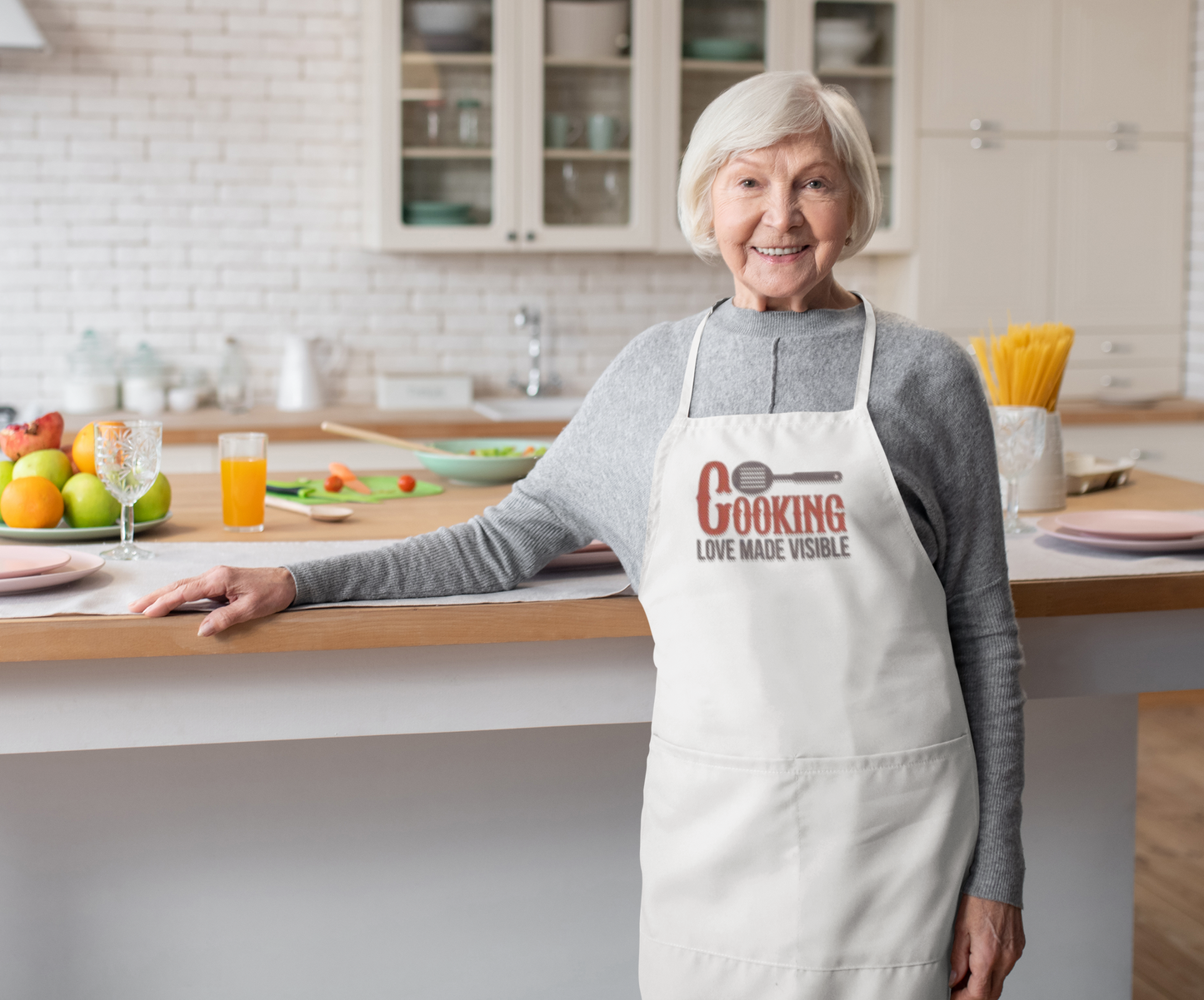 Aprons - White With Pockets