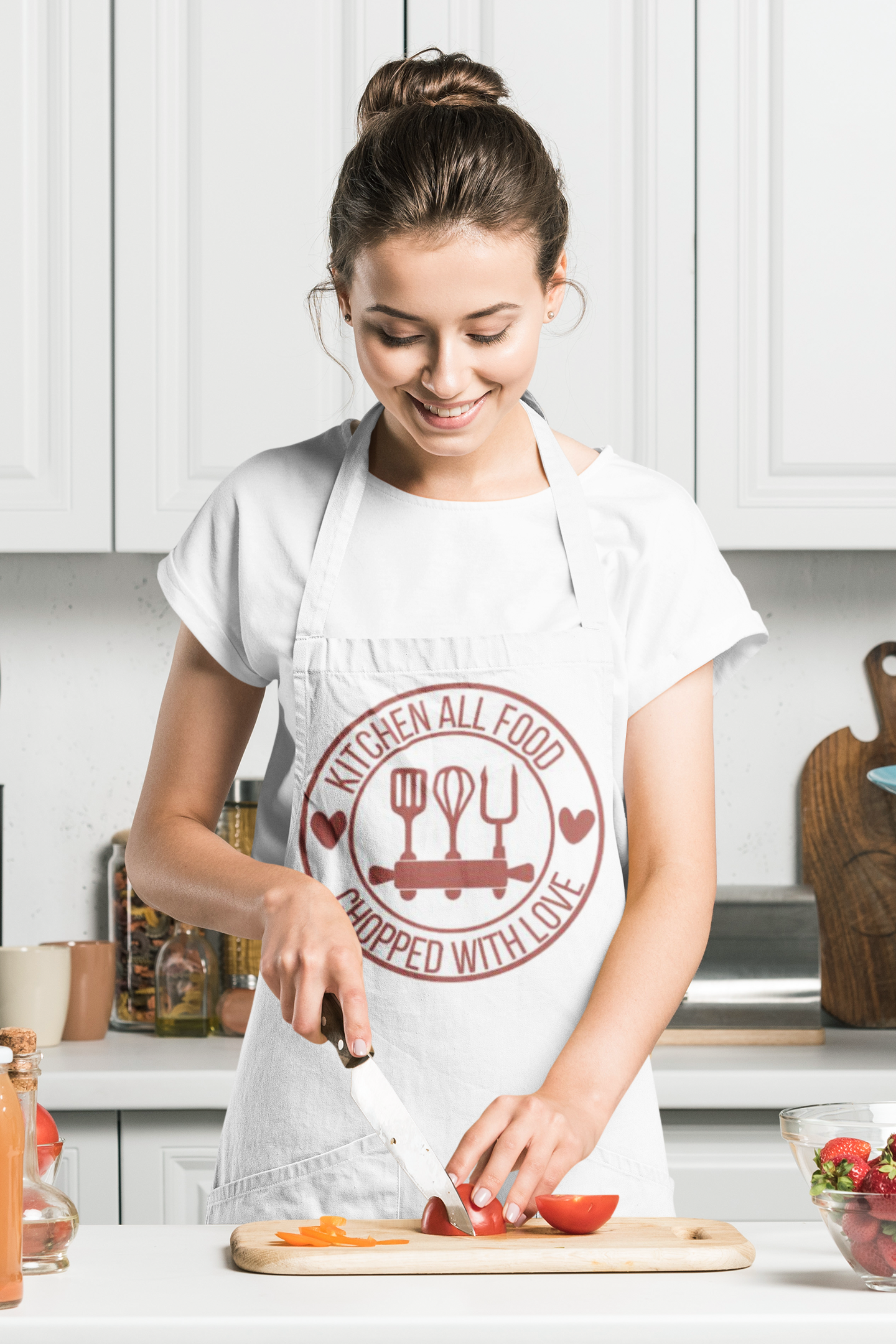Aprons - White With Pockets